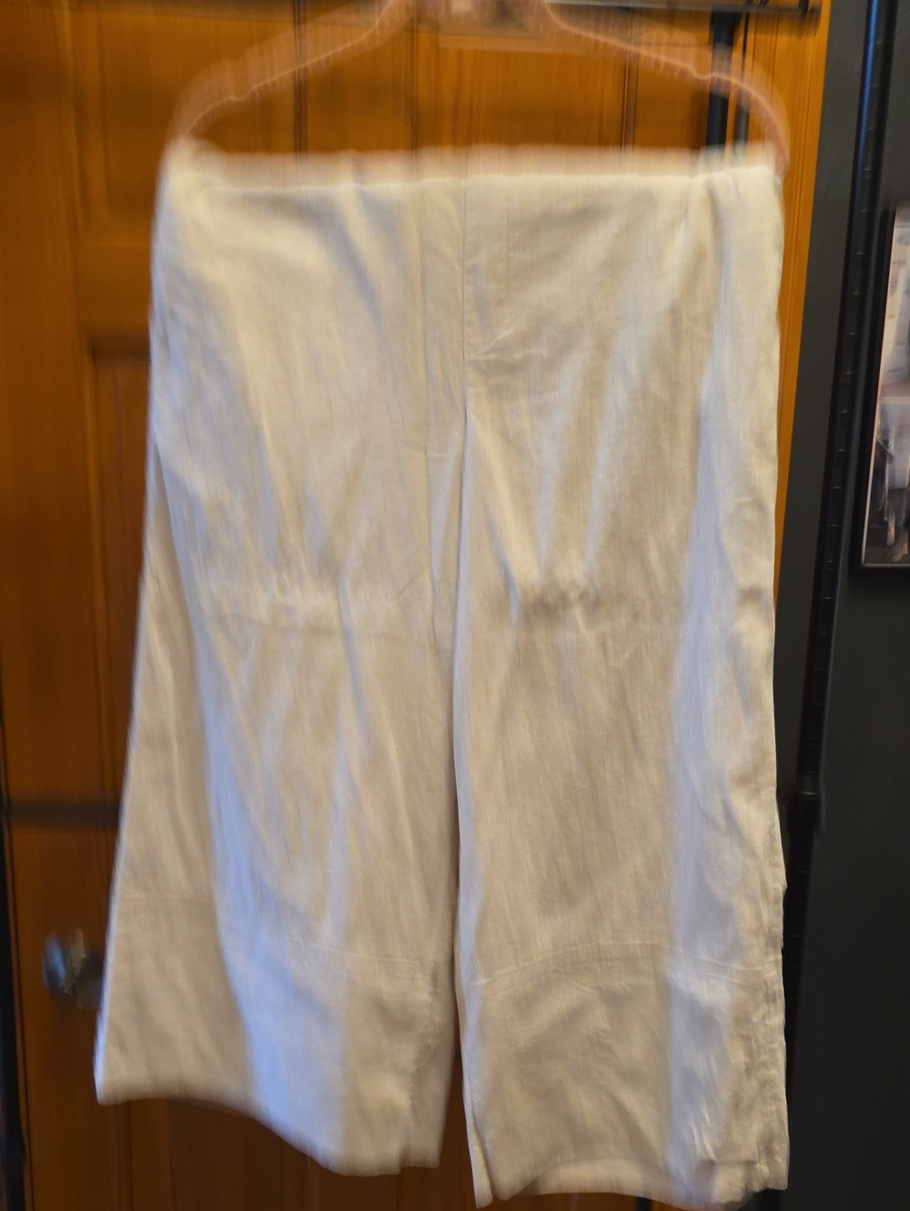 Banana Republic Women's Cream Wide-Leg Chinos